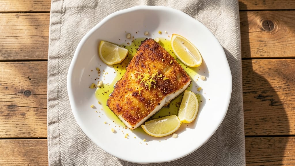 Air Fry Cod Fish Recipe: Crispy Cornmeal Crust With Bright Lemon Zing