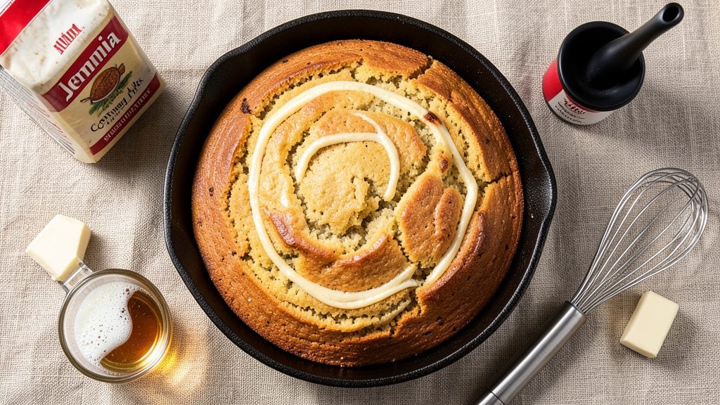 Aunt Jemima Cornmeal Mix Cornbread Recipe: Golden Crust With Buttery Vanilla Swirls