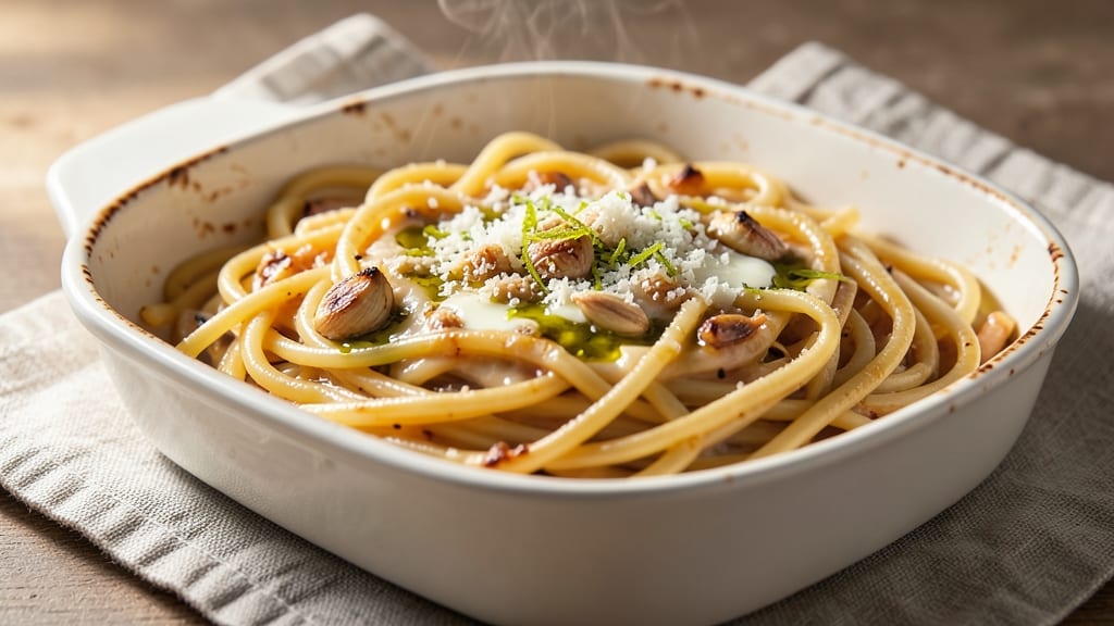 Baked Capellini Recipe: Al Dente Pasta With Buttery Lemon Zest