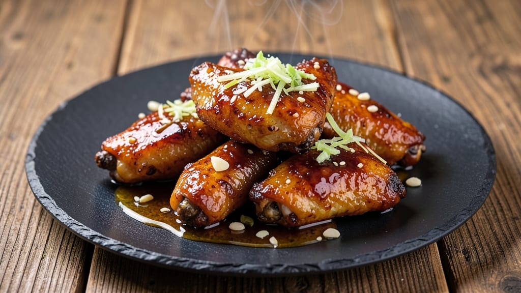 Baked Chicken Wings With Honey Soy And Ginger Marinade Recipe: Glossy Wings With Umami-Sweet Balance