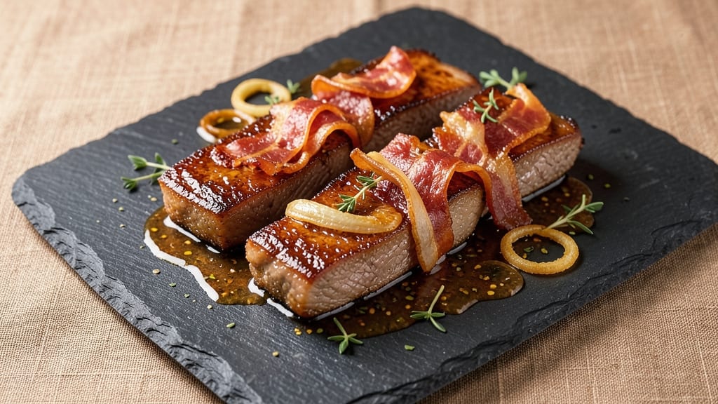 Calf's Liver Recipe: Pan-Seared with Herbs and Crispy Bacon Bits