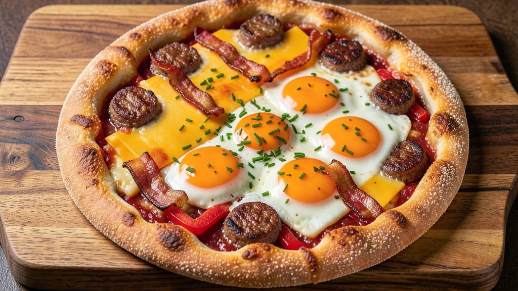 Casey's Breakfast Pizza Copycat Recipe: Crispy Cornmeal Crust With Gooey Cheese Pull-Apart Magic