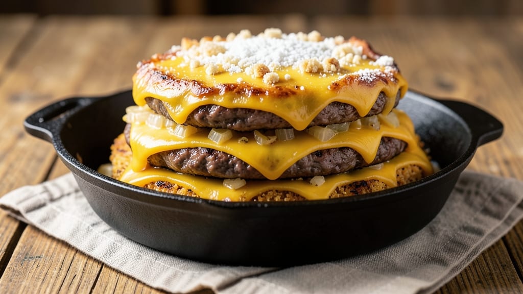 Cheeseburger Bake Recipe: Crispy Cornmeal Crust with Melty Cheese Pull-Apart Magic