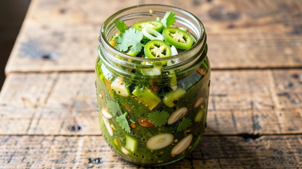 Green Tomato Salsa Verde Canning Recipe: Bright Herb-Packed Flavor in Glass