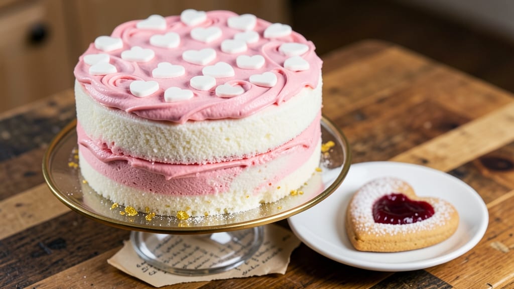 Little Debbie Heart Cake Recipe: Mini Fondant Hearts With Vanilla Buttercream Swirls
