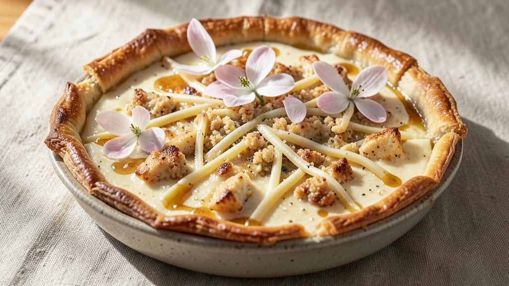 Magnolia Three Cheese Quiche Recipe: Triple Cheese Layers With Flaky Crust