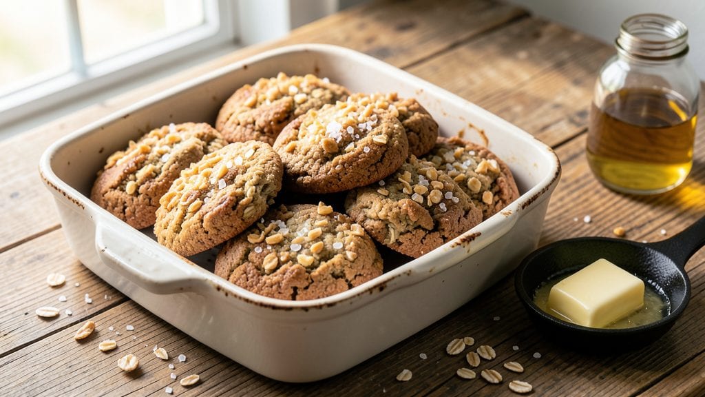 Old Fashioned Quaker Oats Cookies Recipe: Warm Spice and Crunchy Cornflake Topping