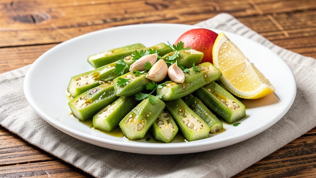 Steamed Okra Recipe: Crisp-Tender Bites with Zesty Garlic-Lemon Twist